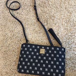Dooney and Bourke Yankees branded crossbody bag